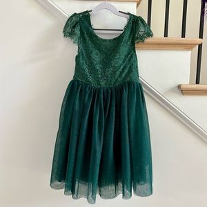 A-line Lace Back Tutu Tulle Dress